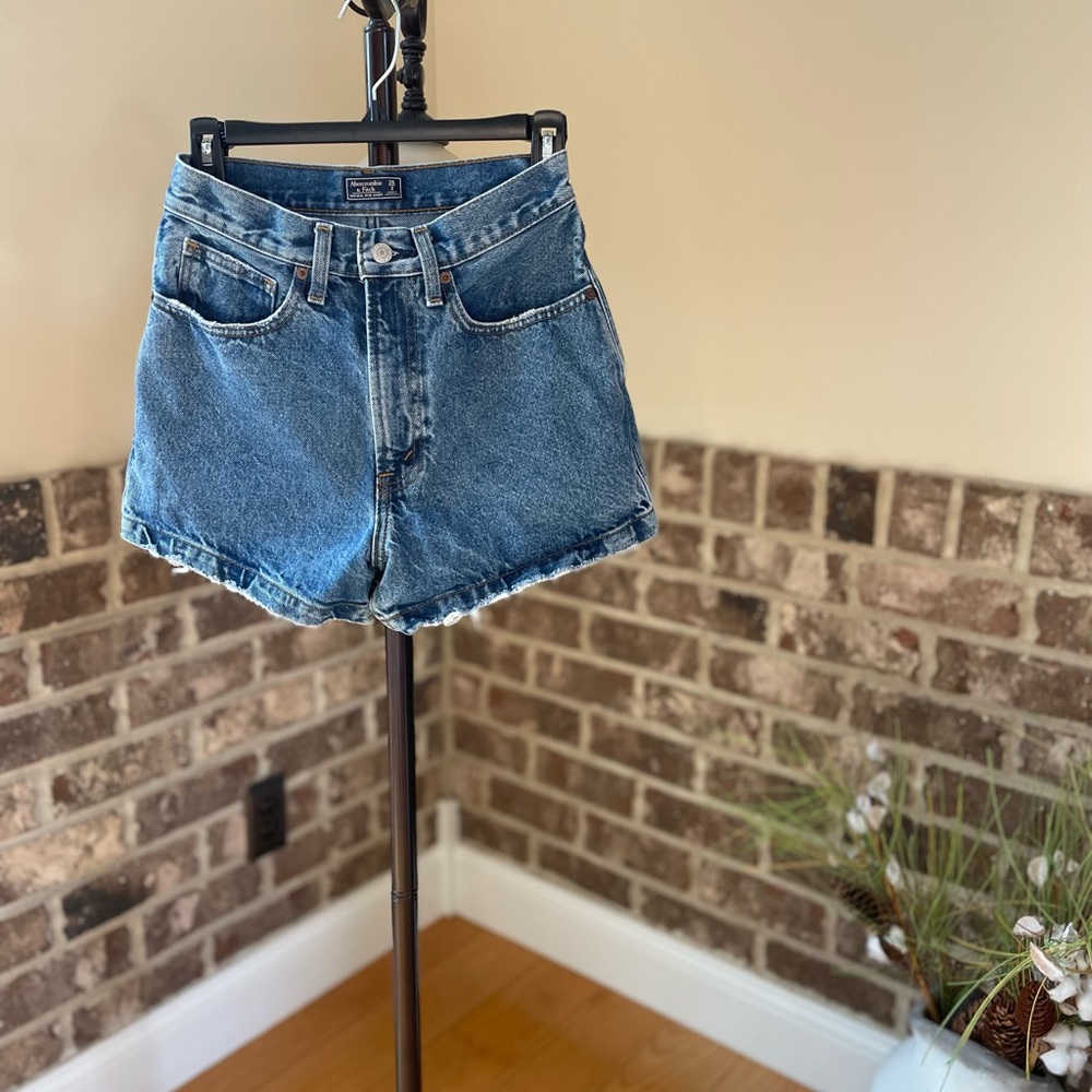 abercrombie & fitch jean shorts